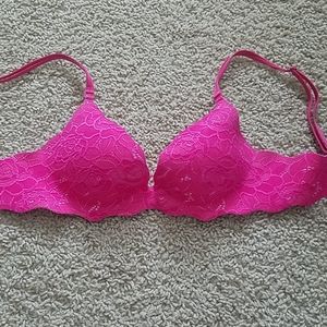 Pink bra